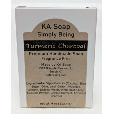 KA For Living Turmeric Charcoal Soap